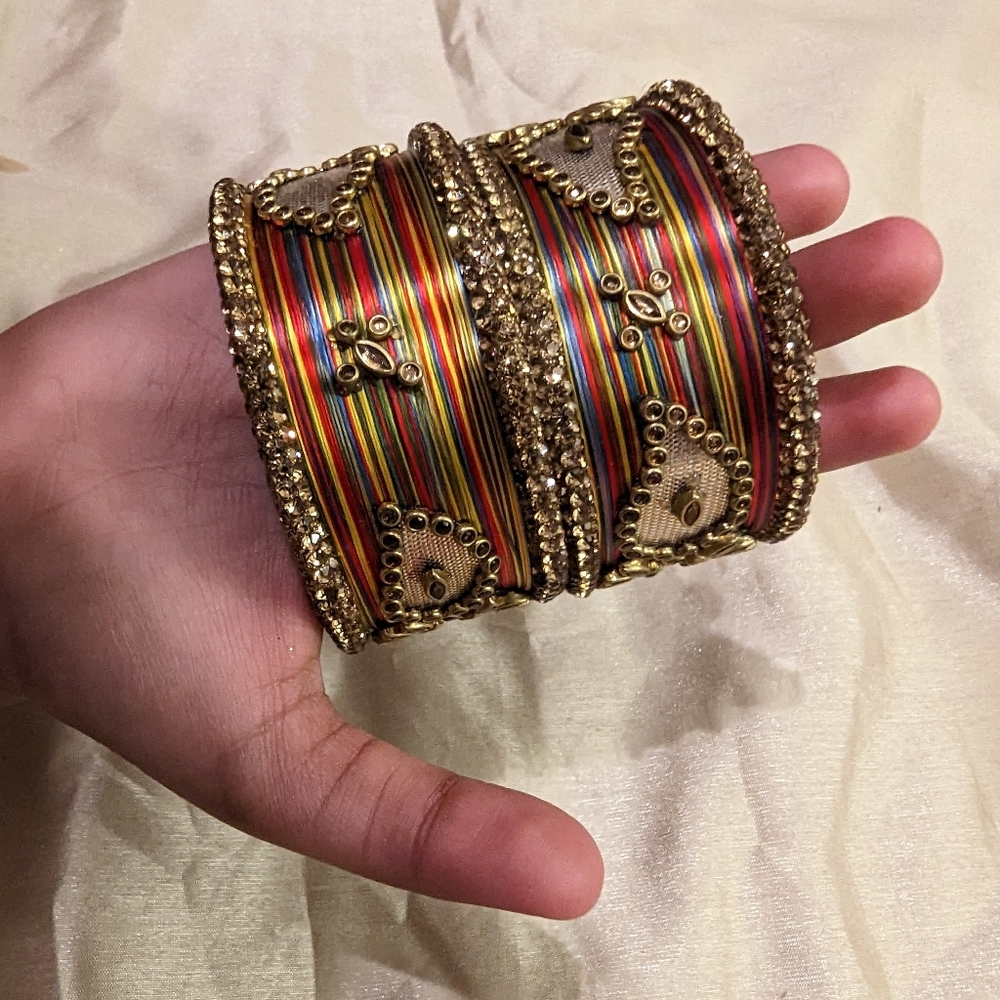 Indian Kundan stone bangles